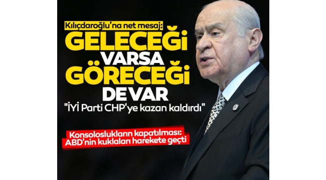 Bahçeli, Millet İttifakı’nın hedef aldı: Bunlar batıdan aferin bekleyen Türkiye karşıtlarıdır!