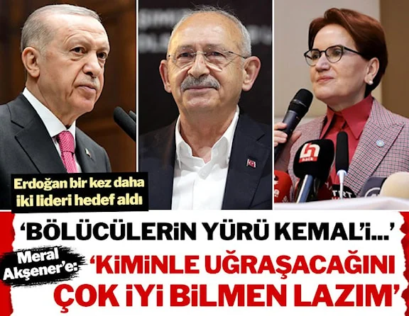 Erdoğan bir kez daha Kılıçdaroğlu ve Akşener’i hedef aldı: Kiminle uğraşacağını çok iyi bilmen lazım