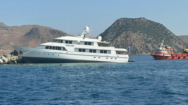 Muğla'da kayalıklara çarpan yat Galatasaraylı ünlü iş insanına ait çıktı
