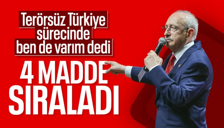 Kemal Kılıçdaroğlu'ndan 'Terörsüz Türkiye' sürecine yönelik 4 öneri